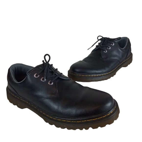 Dr. Martens Black Leather Kent 3 Eye Lace Up Oxfords - N975